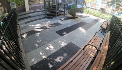 NYC School Playground with Custom TPV Colors